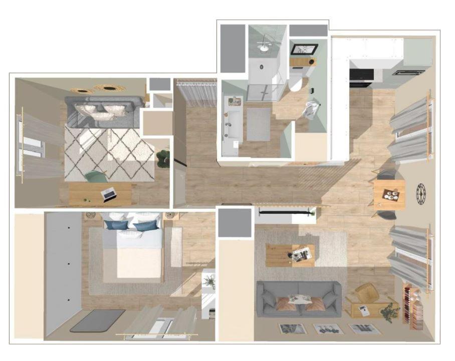 Appartement 2 Queenbed Parking Clim Wifi Aix-en-Provence Esterno foto